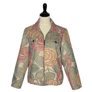 Christopher & Banks Floral Lightweight Jacket